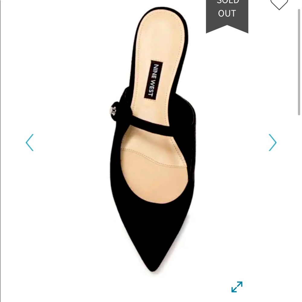 ISO these NINE WEST Mules/Flats Black or Blush